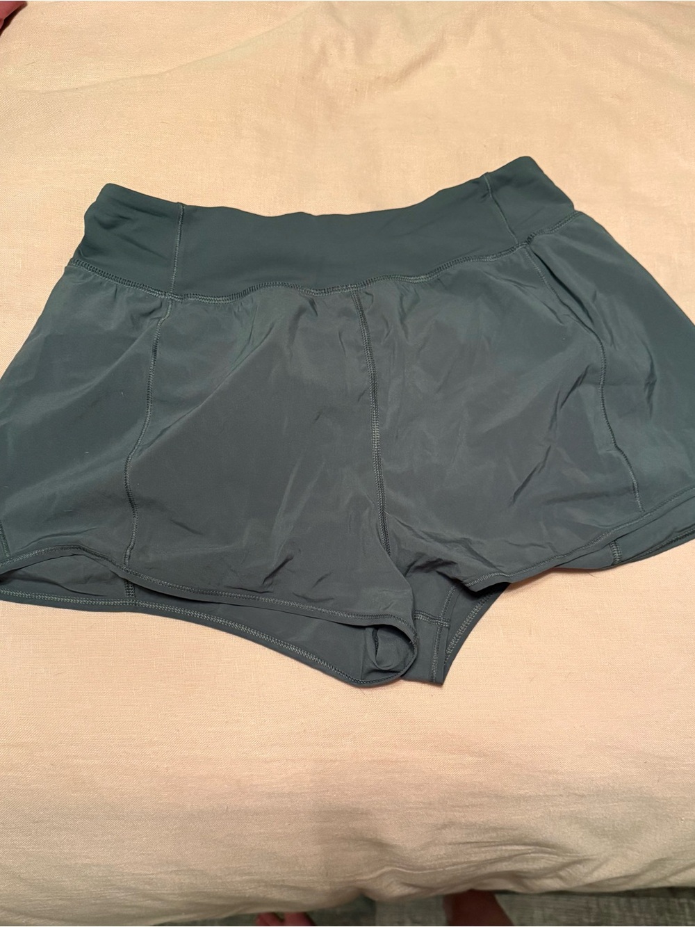 lululemon athletica sage green Performance Running Shorts
